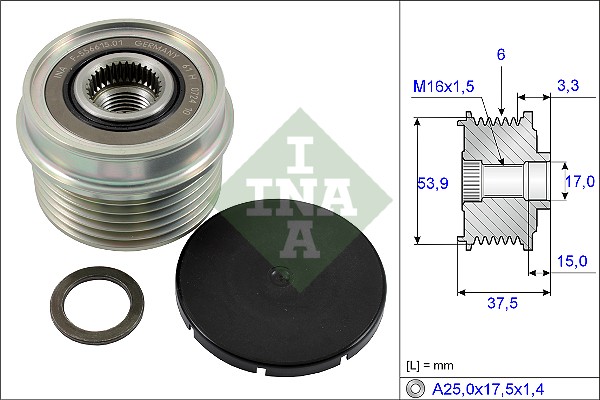 Sistem roata libera, generator 535 0223 10 INA