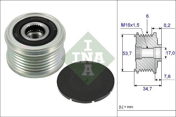 Sistem roata libera, generator 535 0224 10 INA