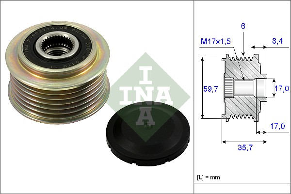 Sistem roata libera, generator 535 0225 10 INA