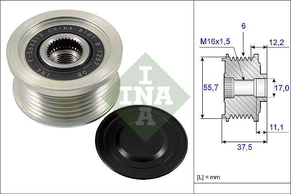 Sistem roata libera, generator 535 0226 10 INA