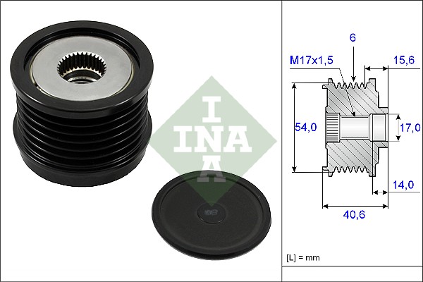 Sistem roata libera, generator 535 0230 10 INA