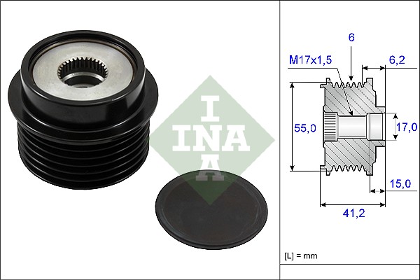 Sistem roata libera, generator 535 0231 10 INA