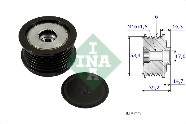 Sistem roata libera, generator 535 0236 10 INA