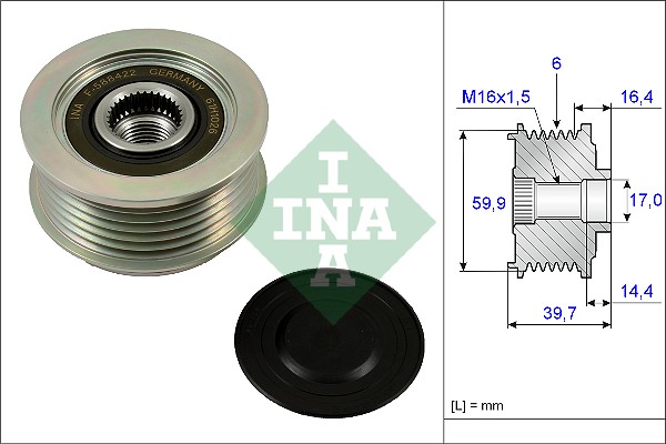 Sistem roata libera, generator 535 0241 10 INA