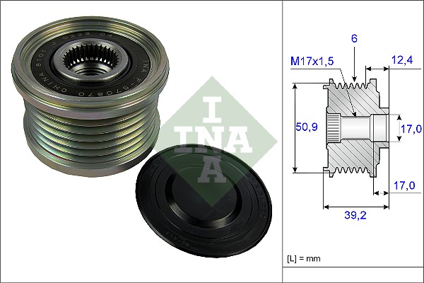 Sistem roata libera, generator 535 0247 10 INA