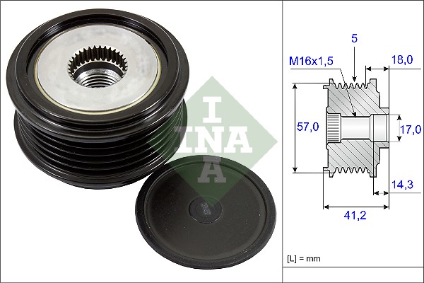 Sistem roata libera, generator 535 0248 10 INA