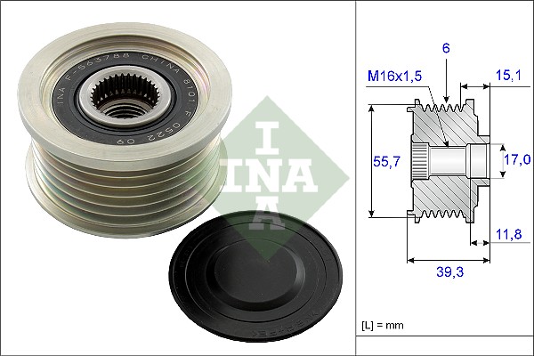 Sistem roata libera, generator 535 0249 10 INA