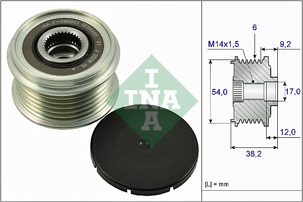 Sistem roata libera, generator 535 0263 10 INA