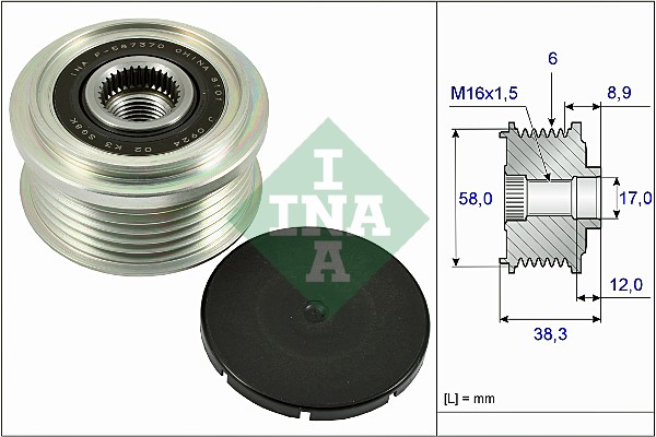 Sistem roata libera, generator 535 0266 10 INA