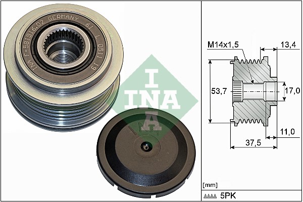 Sistem roata libera, generator 535 0278 10 INA