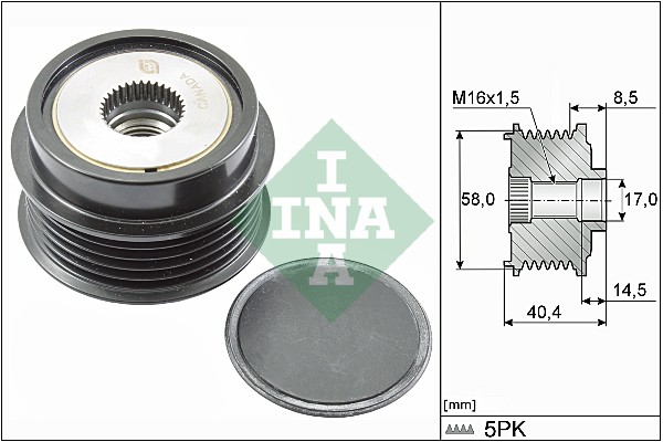 Sistem roata libera, generator 535 0280 10 INA