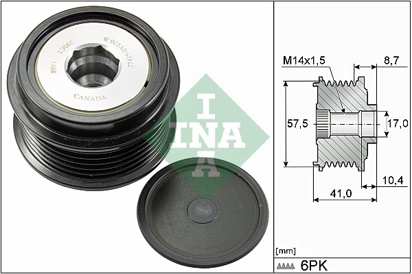 Sistem roata libera, generator 535 0282 10 INA