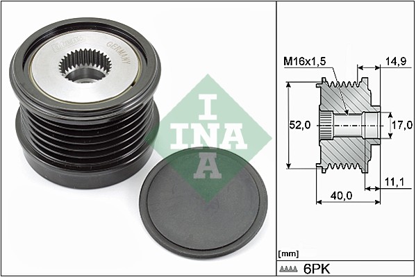 Sistem roata libera, generator 535 0293 10 INA