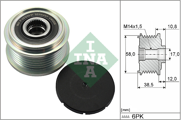 Sistem roata libera, generator 535 0303 10 INA