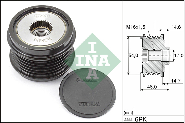 Sistem roata libera, generator 535 0308 10 INA