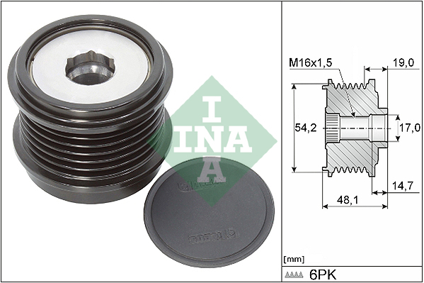 Sistem roata libera, generator 535 0310 10 INA