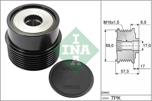 Sistem roata libera, generator 535 0314 10 INA