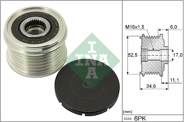 Sistem roata libera, generator 535 0315 10 INA