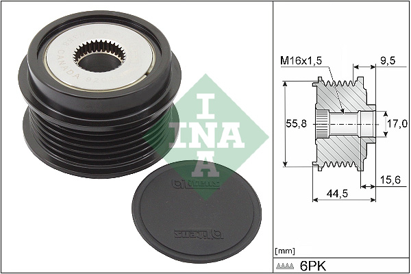 Sistem roata libera, generator 535 0319 10 INA