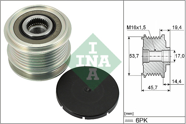 Sistem roata libera, generator 535 0328 10 INA