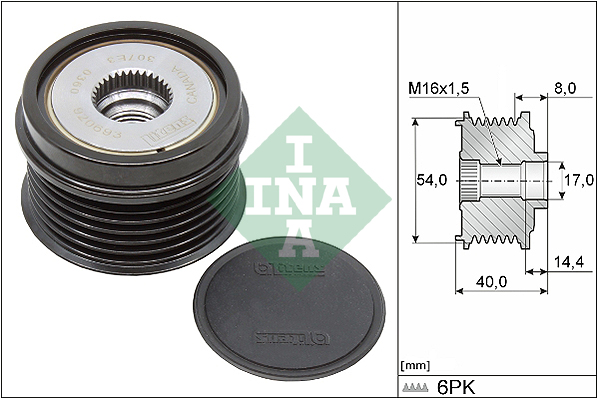 Sistem roata libera, generator 535 0334 10 INA