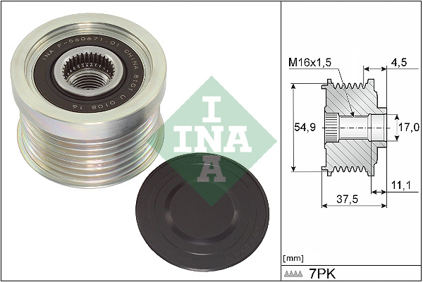 Sistem roata libera, generator 535 0349 10 INA