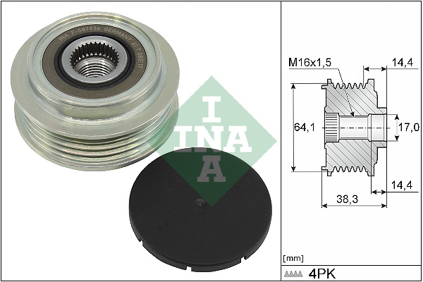 Sistem roata libera, generator 535 0350 10 INA