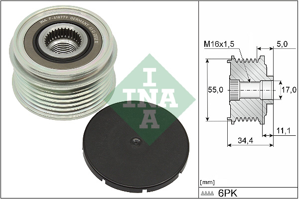 Sistem roata libera, generator 535 0357 10 INA