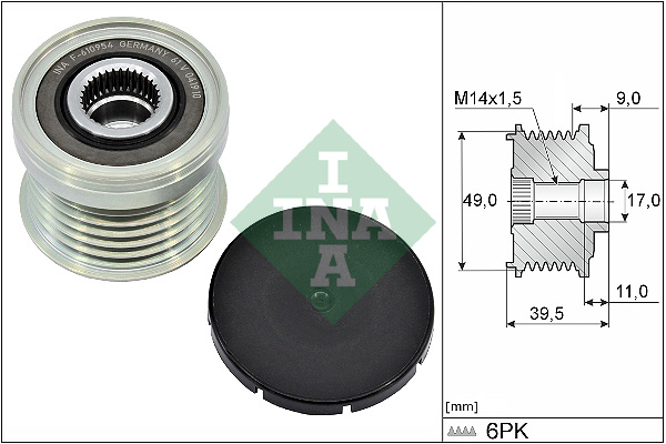 Sistem roata libera, generator 535 0361 10 INA