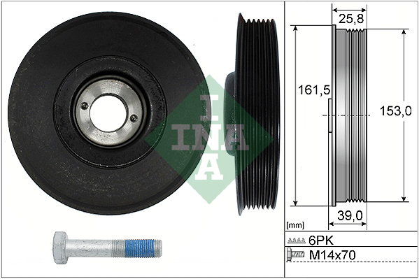 Set fulie, arbore cotit 544 0039 20 INA