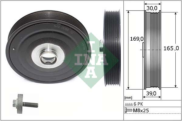 Set fulie, arbore cotit 544 0088 20 INA