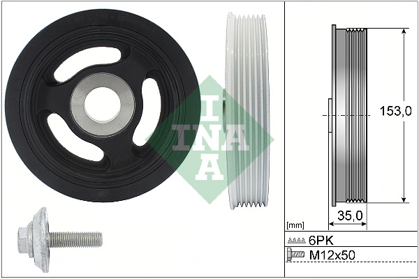 Set fulie, arbore cotit 544 0104 20 INA