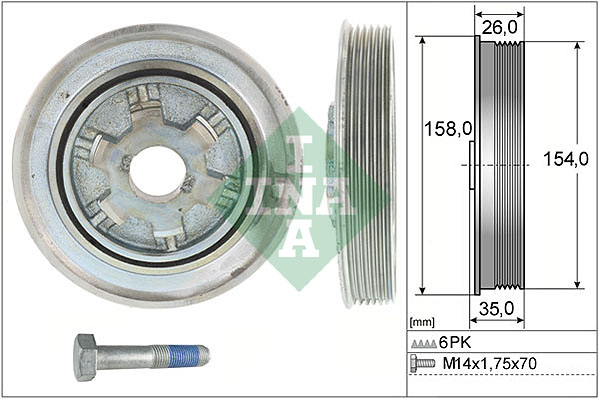 Set fulie, arbore cotit 544 0112 20 INA