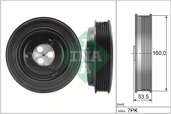 Fulie curea, arbore cotit 544 0132 10 INA