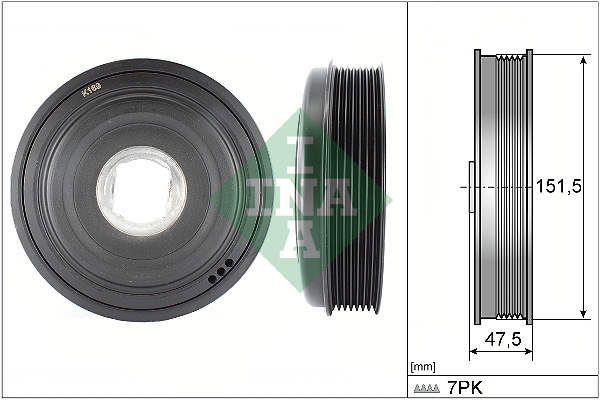 Fulie curea, arbore cotit 544 0136 10 INA