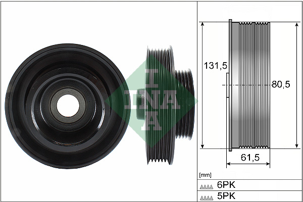 Fulie curea, arbore cotit 544 0141 10 INA