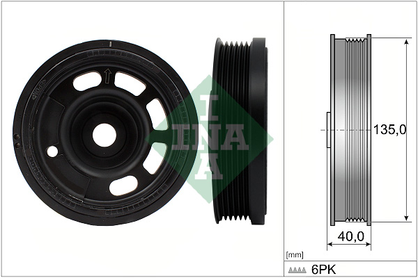 Fulie curea, arbore cotit 544 0172 10 Schaeffler INA