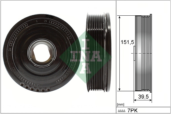 Fulie curea, arbore cotit 544 0177 10 Schaeffler INA