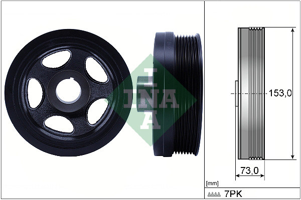 Fulie curea, arbore cotit 544 0183 10 Schaeffler INA