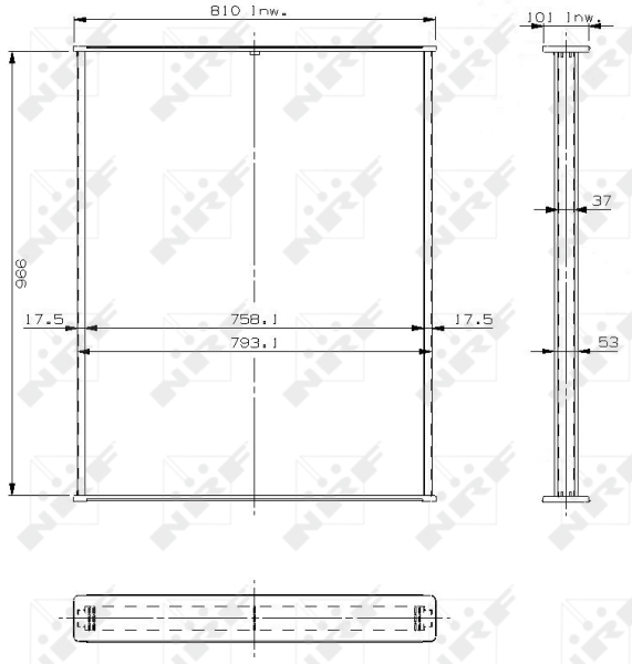 Retea radiator, racire motor 13012 NRF