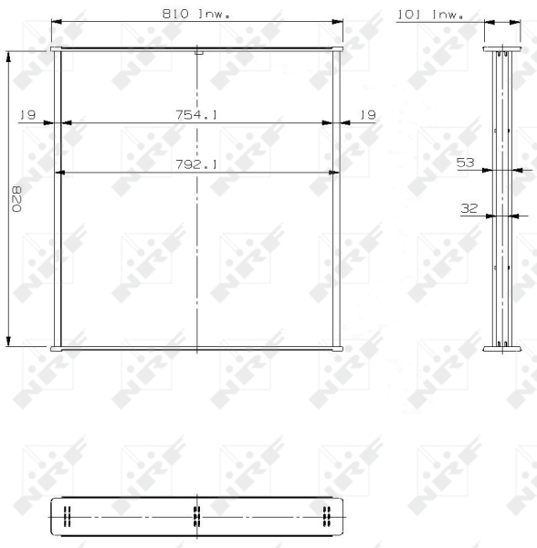 Retea radiator, racire motor 14760 NRF