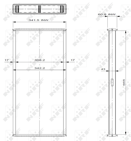Retea radiator, racire motor 29728 NRF