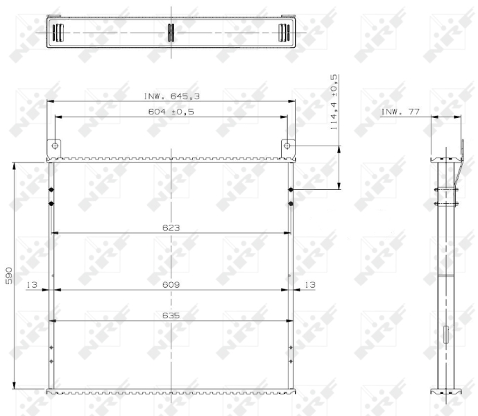Retea radiator, racire motor 29873 NRF