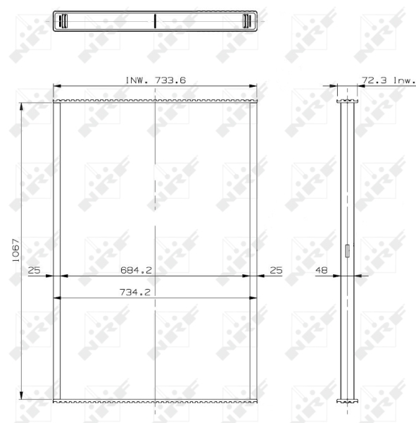 Retea radiator, racire motor 29885 NRF