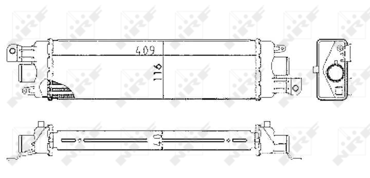 Intercooler, compresor 30038 NRF