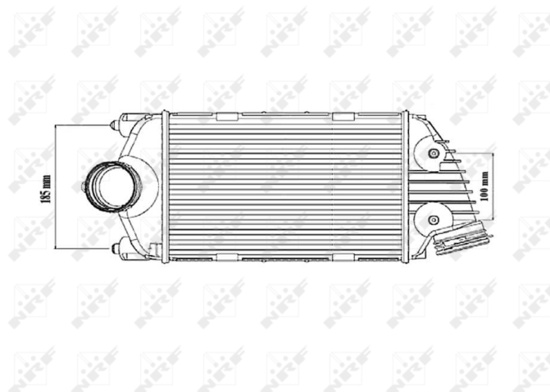 Intercooler, compresor 30186 NRF