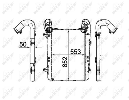 Intercooler, compresor 30200 NRF