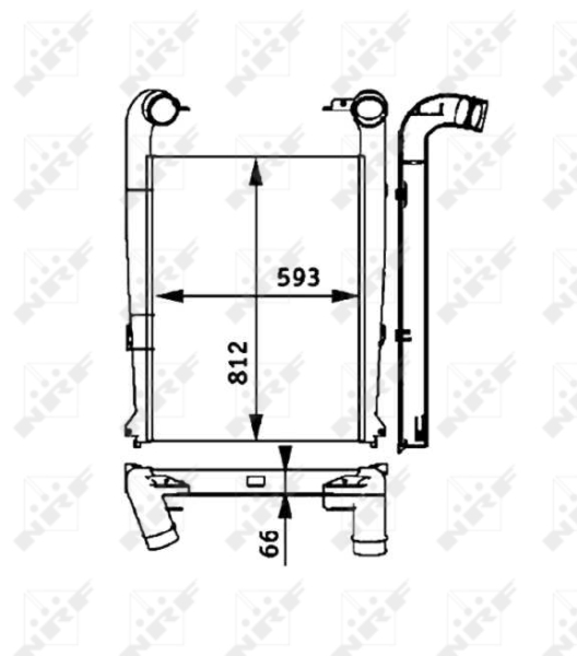 Intercooler, compresor 30216X NRF