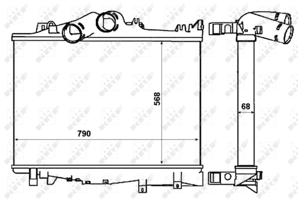 Intercooler, compresor 30229 NRF