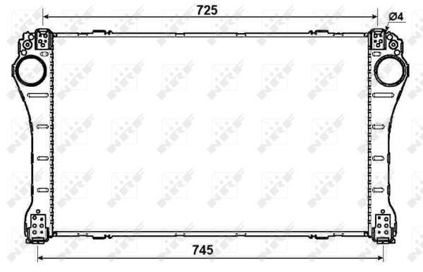 Intercooler, compresor 30244 NRF